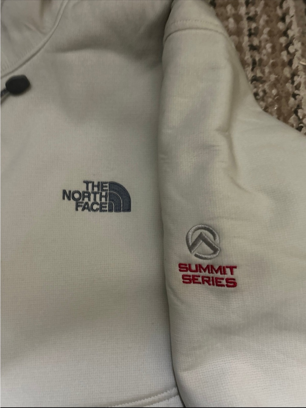 The North Face Women’s Summit Series Cream Fleece Jacket size Large - Picture 3 of 4